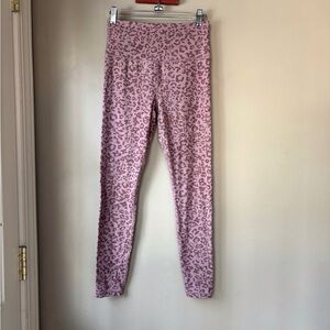 Athleta Mauve Leopard Elation Ultra High Rise Tights S